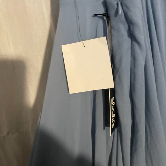NWT Lulu's Mythical Kind of Love Slate Blue Maxi Dress size small - Picture 7 of 7